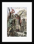 Attila shows to his soldiers the city of Aquileia before the destruction 452 by Anonymous