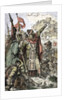 Attila shows to his soldiers the city of Aquileia before the destruction 452 by Anonymous