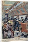 Passenger train being attacked by a group of Masked Bandits by Anonymous