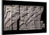 Ivory plaque with relief depicting athletes racing by Anonymous