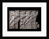Ivory plaque with relief depicting athletes racing by Anonymous