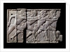 Ivory plaque with relief depicting athletes racing by Anonymous