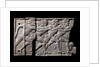Ivory plaque with relief depicting athletes racing by Anonymous