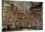 Celebration in Milan for the victory of Prince Eugene of Savoy by Anonymous