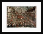 Celebration in Milan for the victory of Prince Eugene of Savoy by Anonymous