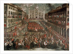 Celebration in Milan for the victory of Prince Eugene of Savoy by Anonymous