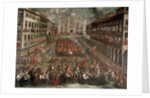 Celebration in Milan for the victory of Prince Eugene of Savoy by Anonymous