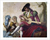 A majo with a guitar by Ramon Bayeu