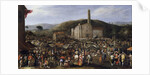 Cosimo II de Medicis visiting the Impruneta fair in San Luca by Anonymous