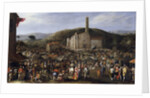 Cosimo II de Medicis visiting the Impruneta fair in San Luca by Anonymous