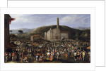 Cosimo II de Medicis visiting the Impruneta fair in San Luca by Anonymous