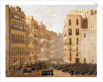 The Bourbons army reacts against the insurgencies in Naples, 1848 by Anonymous
