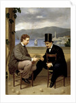 Two players of Morra (traditional italian game) by Pietro Barabino