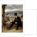 Two players of Morra (traditional italian game) by Pietro Barabino