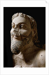One of the three heads of the monster fighting against Herakles by Anonymous