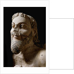 One of the three heads of the monster fighting against Herakles by Anonymous