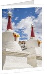 Stupa in the village near Thikse Monastery by Anonymous