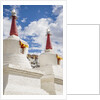 Stupa in the village near Thikse Monastery by Anonymous