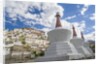 Stupa in the village near Thikse Monastery by Anonymous