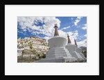 Stupa in the village near Thikse Monastery by Anonymous