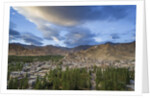 View of the town from a small hill near main bazaar by Anonymous