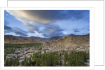 View of the town from a small hill near main bazaar by Anonymous