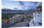 View of the town from a small hill near main bazaar by Anonymous