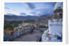 View of the town from a small hill near main bazaar by Anonymous