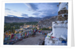 View of the town from a small hill near main bazaar by Anonymous