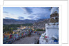 View of the town from a small hill near main bazaar by Anonymous