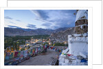 View of the town from a small hill near main bazaar by Anonymous