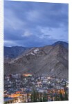 View of the town from a small hill near main bazaar by Anonymous