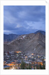 View of the town from a small hill near main bazaar by Anonymous