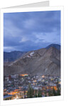 View of the town from a small hill near main bazaar by Anonymous