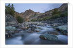 Diskit Monastery, the stream near the village by Anonymous