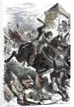KIng of France fighting the robber knights on the royal domain, 1111 by Anonymous