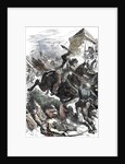 KIng of France fighting the robber knights on the royal domain, 1111 by Anonymous
