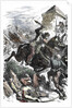 KIng of France fighting the robber knights on the royal domain, 1111 by Anonymous