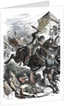 KIng of France fighting the robber knights on the royal domain, 1111 by Anonymous