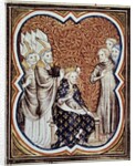 The coronation of King Louis VI the Fat by Jean Fouquet