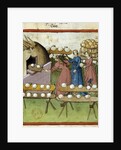 Female bakers making bread - 14th cent. Illumination by Anonymous