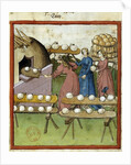 Female bakers making bread - 14th cent. Illumination by Anonymous