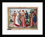 Joan of Arc arriving at Chinon to meet Charles VII - 15th cent. by Anonymous