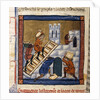 Construction of Rome - miniature 13th cent. by Anonymous