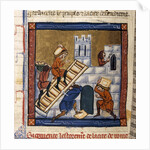 Construction of Rome - miniature 13th cent. by Anonymous