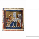 Construction of Rome - miniature 13th cent. by Anonymous