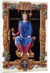 Portrait of King Philippe Auguste by Jean du Tillet