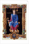 Portrait of King Philippe Auguste by Jean du Tillet