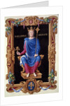 Portrait of King Philippe Auguste by Jean du Tillet