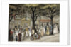 Walk on a boulevard in Paris, 1819 by Bellange